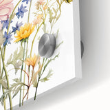 Spring Wildflower Girls Room Wall Art – Floral Nursery Print