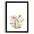 Spring Wildflower Girls Room Wall Art – Floral Nursery Print