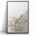 Spring Wildflower Girls Room Wall Art – Floral Nursery Print