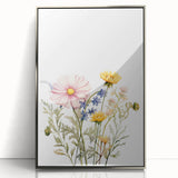 Spring Wildflower Girls Room Wall Art – Floral Nursery Print