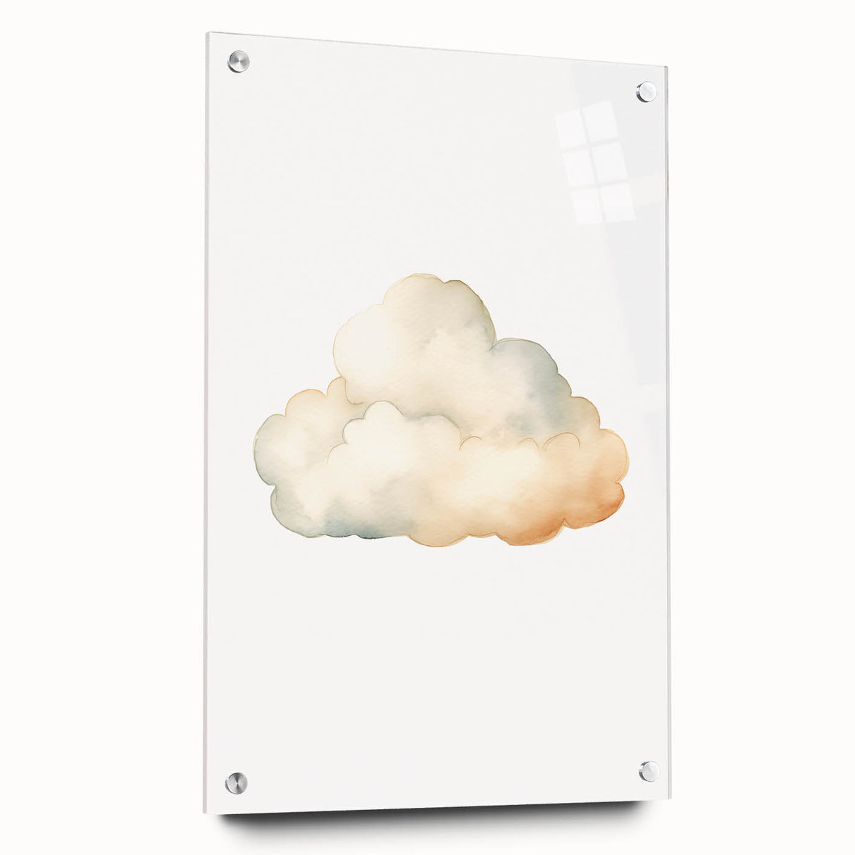 Soft Watercolor Cloud Nursery Wall Art - Baby Room Decor