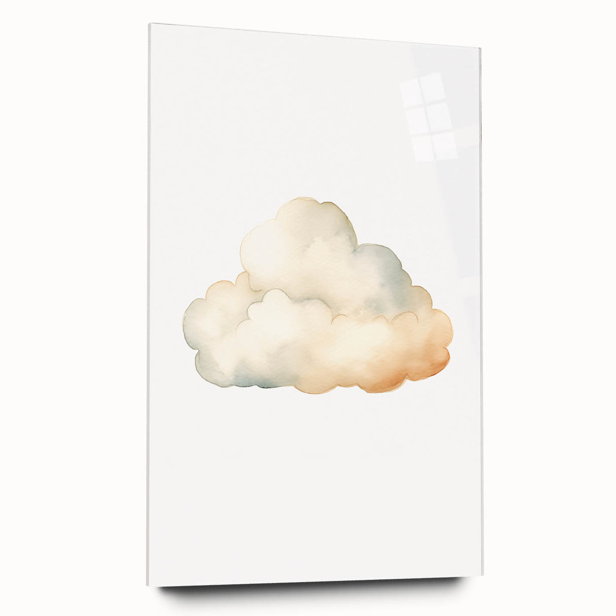 Soft Watercolor Cloud Nursery Wall Art - Baby Room Decor