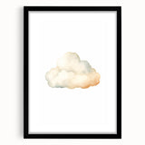 Soft Watercolor Cloud Nursery Wall Art - Baby Room Decor