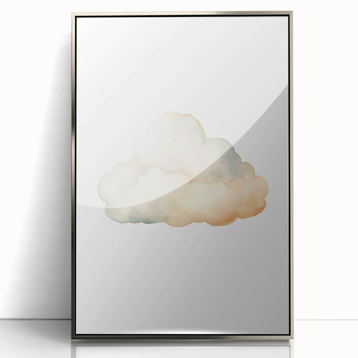 Soft Watercolor Cloud Nursery Wall Art - Baby Room Decor