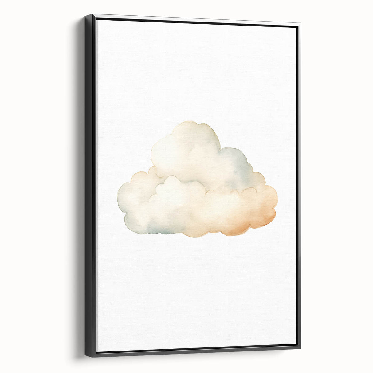 Soft Watercolor Cloud Nursery Wall Art - Baby Room Decor