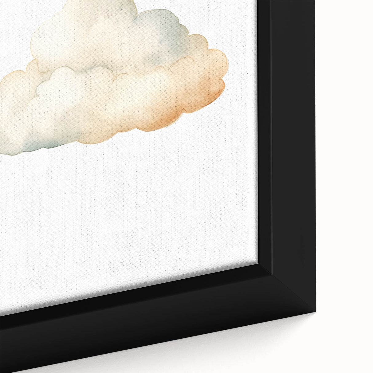 Soft Watercolor Cloud Nursery Wall Art - Baby Room Decor