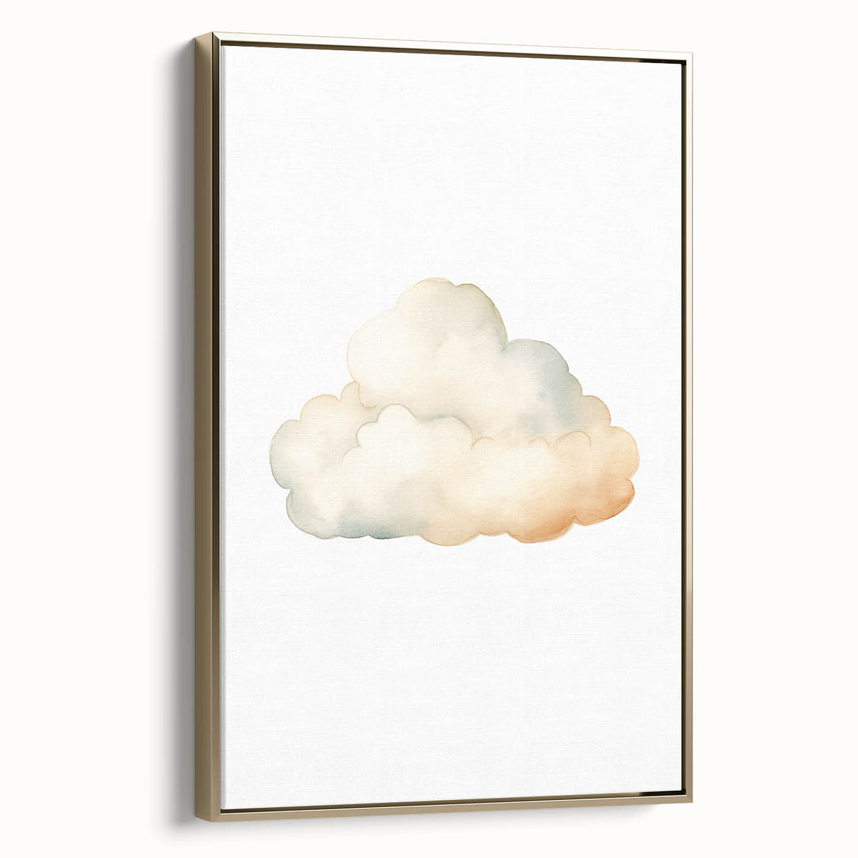Soft Watercolor Cloud Nursery Wall Art - Baby Room Decor