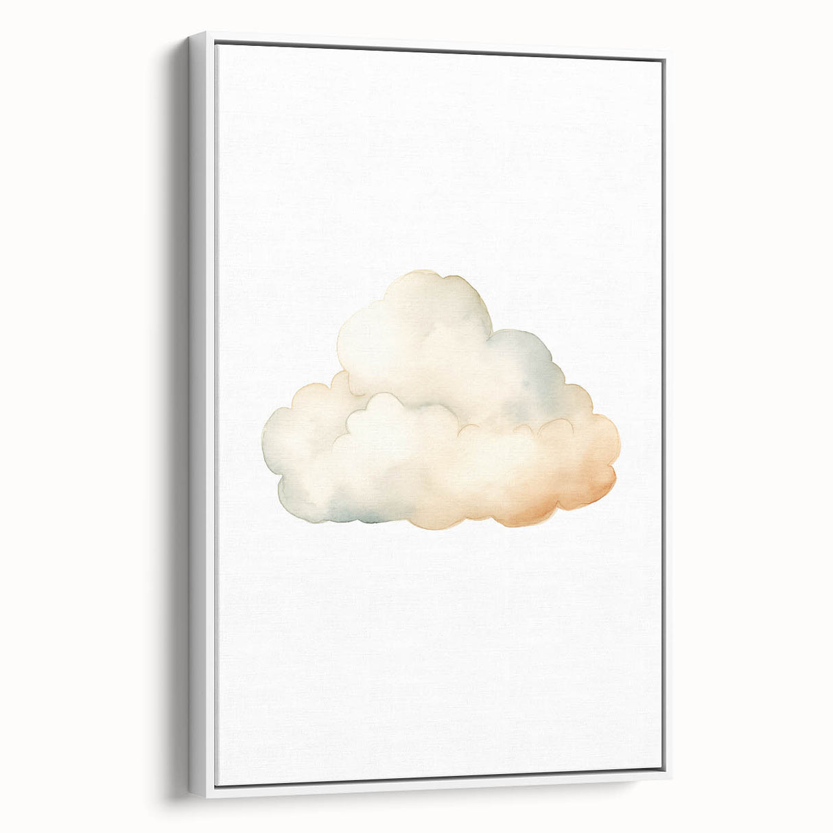 Soft Watercolor Cloud Nursery Wall Art - Baby Room Decor