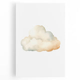 Soft Watercolor Cloud Nursery Wall Art - Baby Room Decor