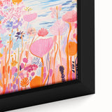 Children’s Wall Art Prints - Vibrant Floral Lakeside Scene