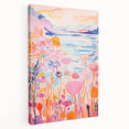 Children’s Wall Art Prints - Vibrant Floral Lakeside Scene