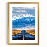 Elegant gold landscape frame with mat, showcasing a minimalist design. Perfect for enhancing modern decor and displaying cherished photos or artwork.