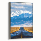 Framed landscape canvas art showcasing a serene silver side view, highlighting intricate details and textures, perfect for enhancing modern home decor.