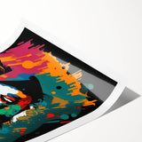 Vibrant Pop Art Wall Art – Colorful Retro Canvas Print