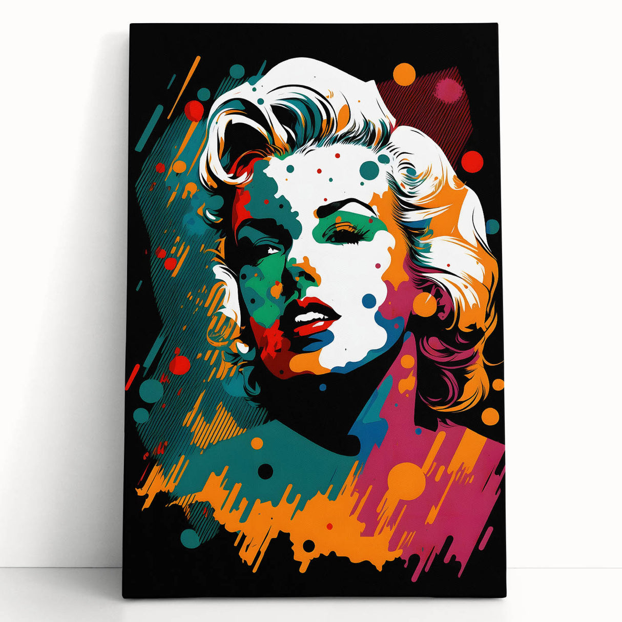 Vibrant Pop Art Wall Art – Colorful Retro Canvas Print