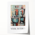 Extra large rolled print of a Rothko-inspired abstract with deep red and orange tones, ideal for art wall dining room.