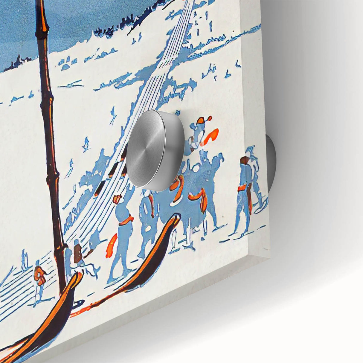 Montreal Winter Sports Retro Poster | Vintage Skiing Art Print