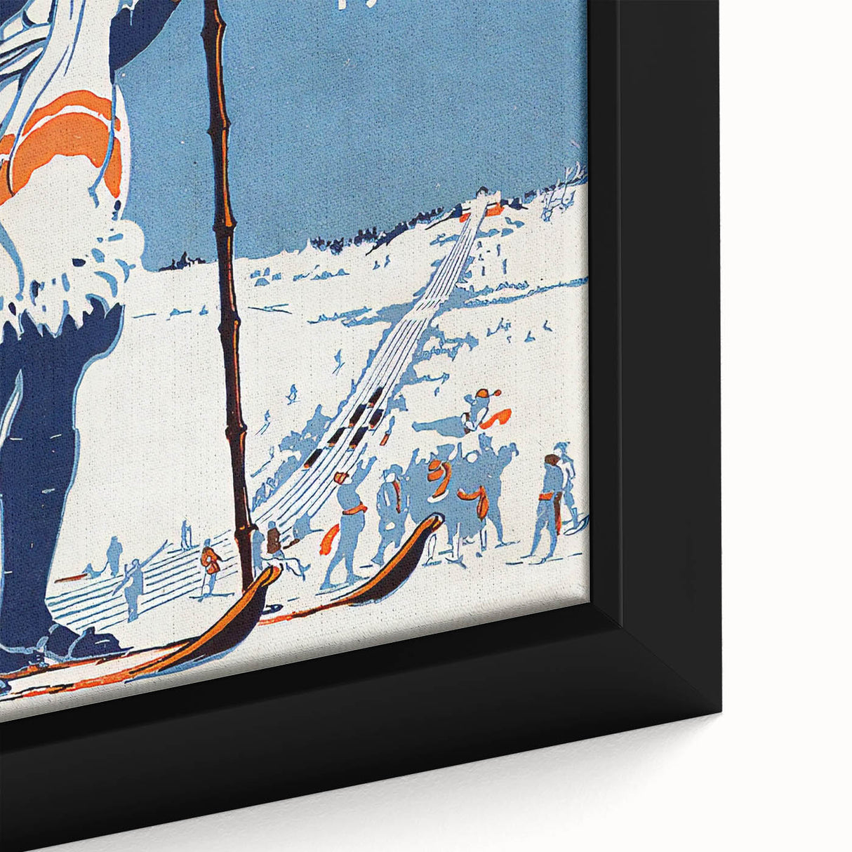 Montreal Winter Sports Retro Poster | Vintage Skiing Art Print