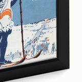 Montreal Winter Sports Retro Poster | Vintage Skiing Art Print
