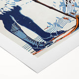 Montreal Winter Sports Retro Poster | Vintage Skiing Art Print