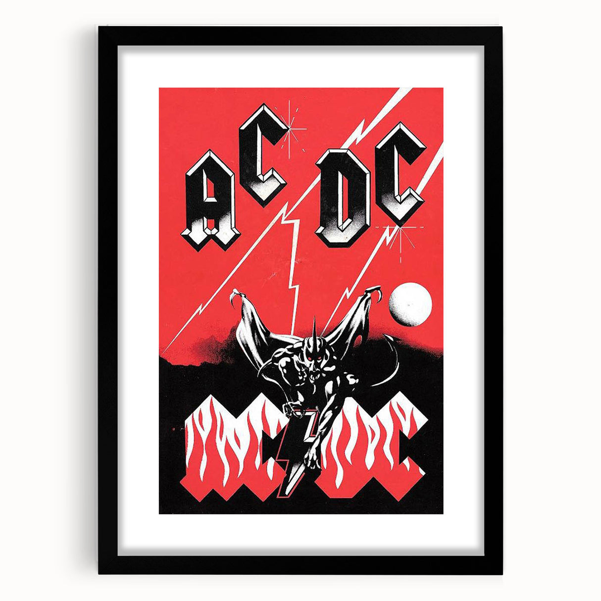 Retro AC/DC Poster - Classic 1979 "Highway to Hell" Wall Art