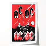 Retro AC/DC Poster - Classic 1979 "Highway to Hell" Wall Art