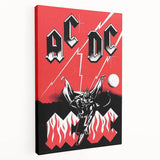 Retro AC/DC Poster - Classic 1979 "Highway to Hell" Wall Art