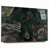 Realism Art Print – Miner | Dark and Atmospheric Industrial Scene