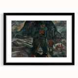 Realism Art Print – Miner | Dark and Atmospheric Industrial Scene
