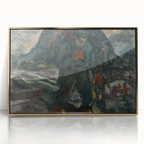 Realism Art Print – Miner | Dark and Atmospheric Industrial Scene