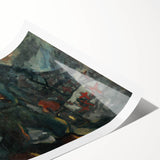 Realism Art Print – Miner | Dark and Atmospheric Industrial Scene