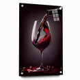 Luxury Wine Pour - Canvas Kitchen Art for Elegant Spaces