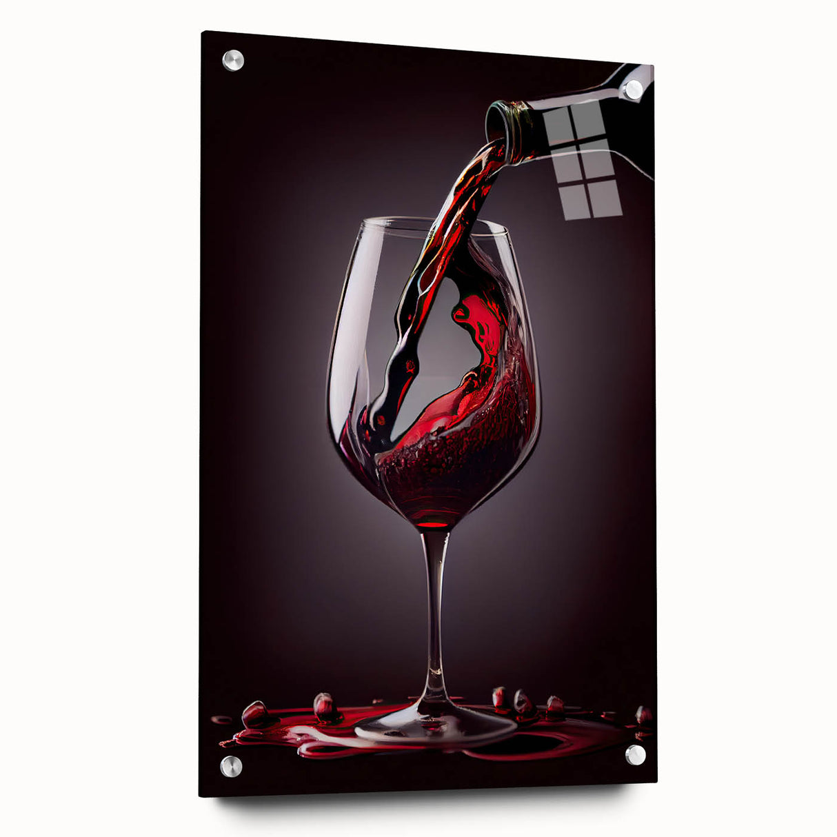 Luxury Wine Pour - Canvas Kitchen Art for Elegant Spaces
