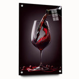 Luxury Wine Pour - Canvas Kitchen Art for Elegant Spaces