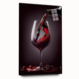 Luxury Wine Pour - Canvas Kitchen Art for Elegant Spaces
