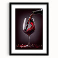 Luxury Wine Pour - Canvas Kitchen Art for Elegant Spaces