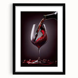 Luxury Wine Pour - Canvas Kitchen Art for Elegant Spaces