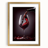 Luxury Wine Pour - Canvas Kitchen Art for Elegant Spaces
