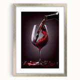 Luxury Wine Pour - Canvas Kitchen Art for Elegant Spaces
