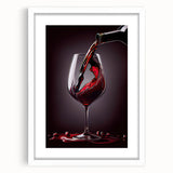 Luxury Wine Pour - Canvas Kitchen Art for Elegant Spaces