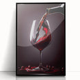 Luxury Wine Pour - Canvas Kitchen Art for Elegant Spaces