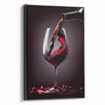 Luxury Wine Pour - Canvas Kitchen Art for Elegant Spaces