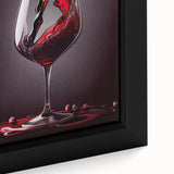 Luxury Wine Pour - Canvas Kitchen Art for Elegant Spaces