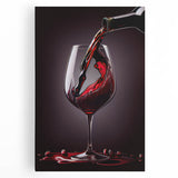 Luxury Wine Pour - Canvas Kitchen Art for Elegant Spaces