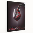 Luxury Wine Pour - Canvas Kitchen Art for Elegant Spaces