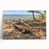 Large black and white canvas print of Ethiopian scenery, ideal for kitchen wall art or bedroom ambiance.