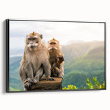 Black and white framed canvas depicting a serene Mauritian landscape, ideal for bedroom wall decor.