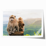 Extra large rolled print of a Mauritius landscape with vibrant greenery and blue sky, ideal for art wall dining room.