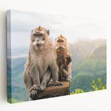 Large canvas wall art depicting a serene Mauritius beach landscape with vibrant blue and green tones.