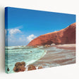 Large canvas print of a Moroccan landscape in earth tones, ideal for kitchen wall art.